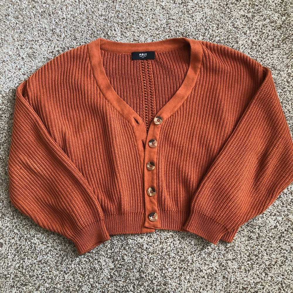 ABLE Marlene Cropped Cardigan